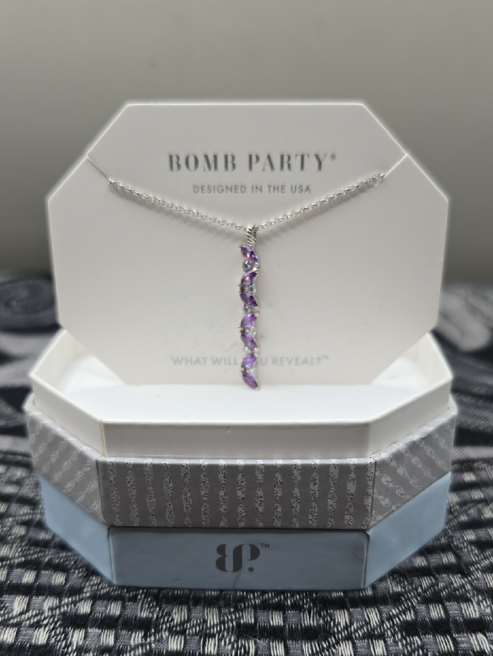 Bomb Party Necklace The Sterling Club LC Alexandrite Corundum RBP4784 Whimsical
